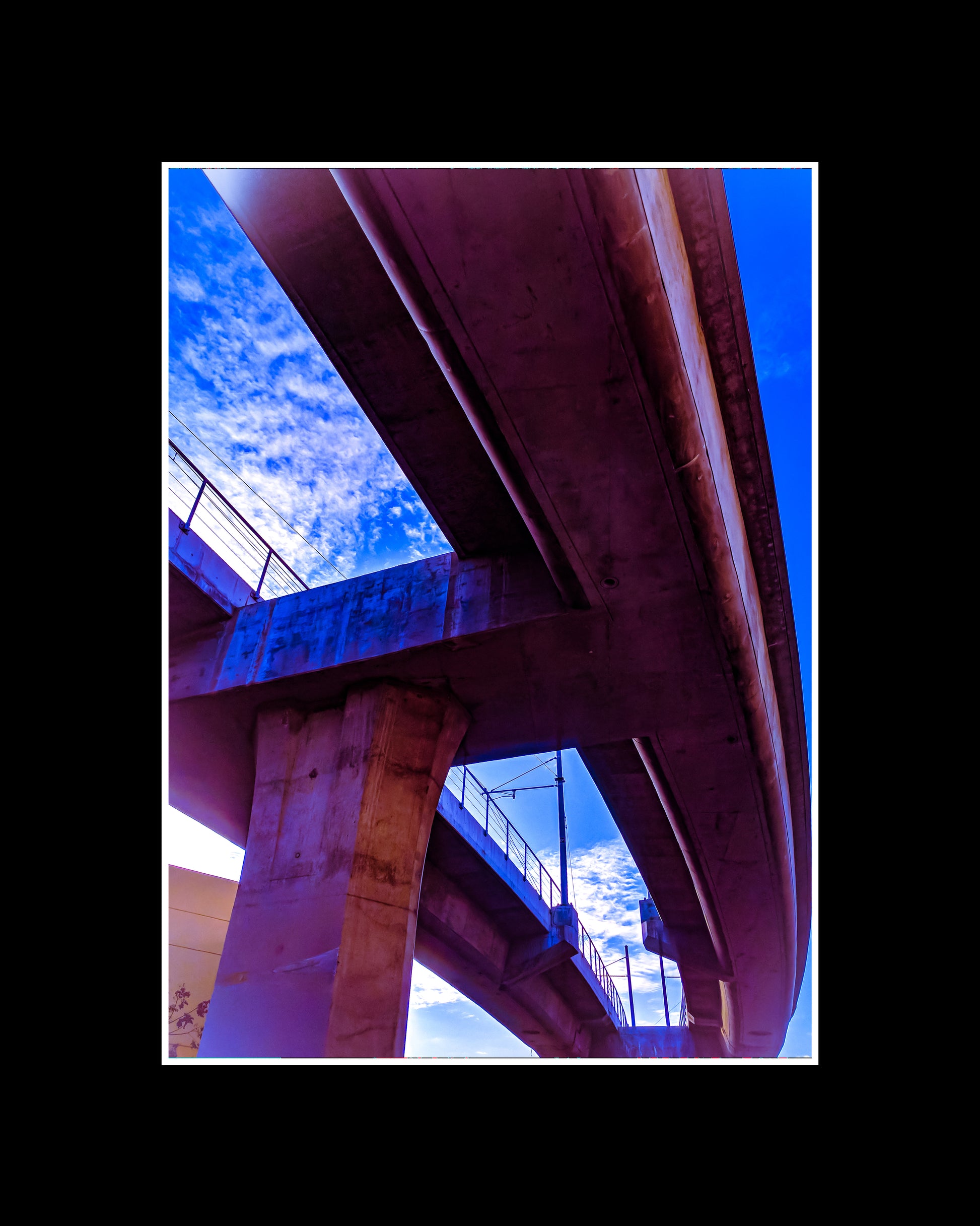 Freeway Bridge by Downtown Los Angeles