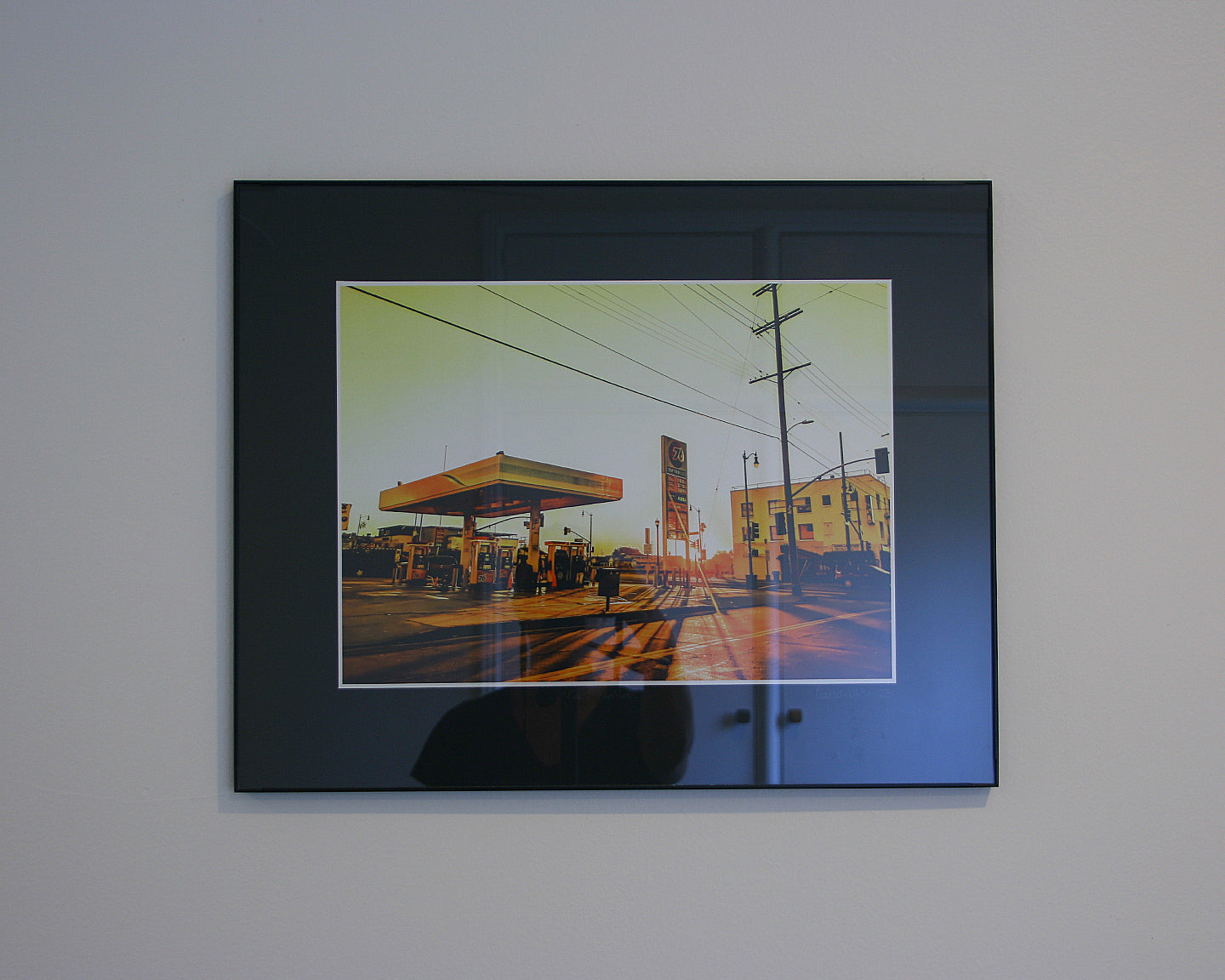 Gas Station in the morning sun on Broadway in Lincoln Heights close to downtown Los Angeles