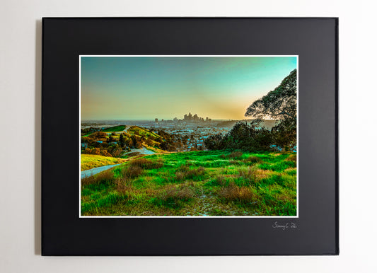 Photo of the serene Glass Top Hill in Lincoln Heights, showcasing stunning views of downtown Los Angeles and peaceful surroundings