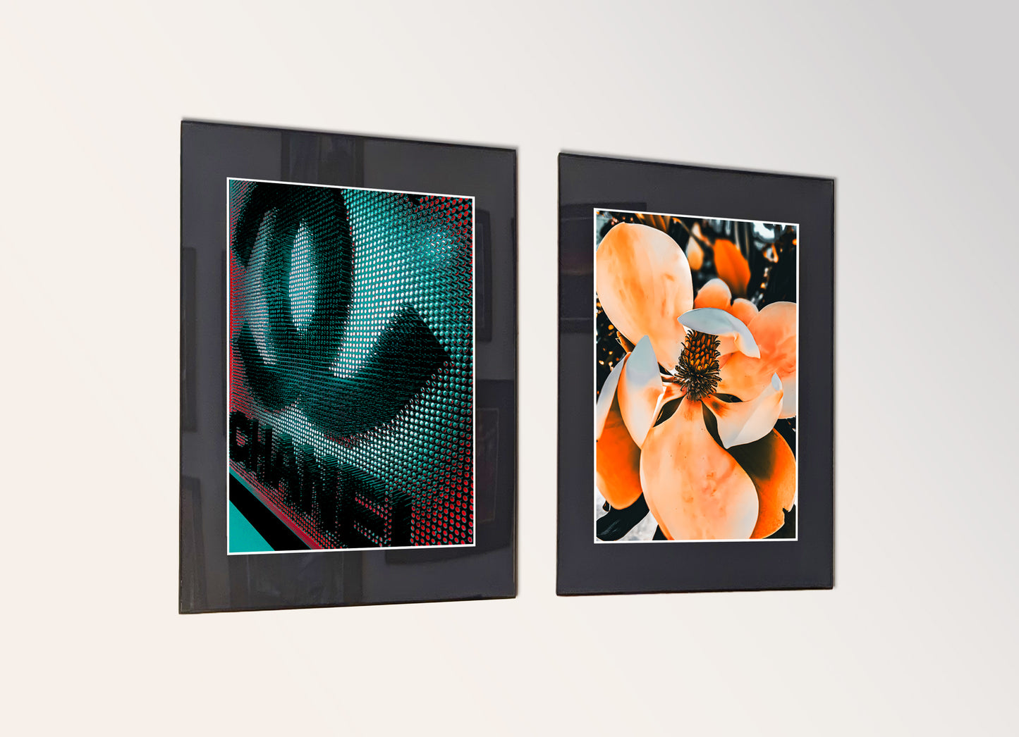 Three framed fine art photography prints arranged as a triptych gallery wall.