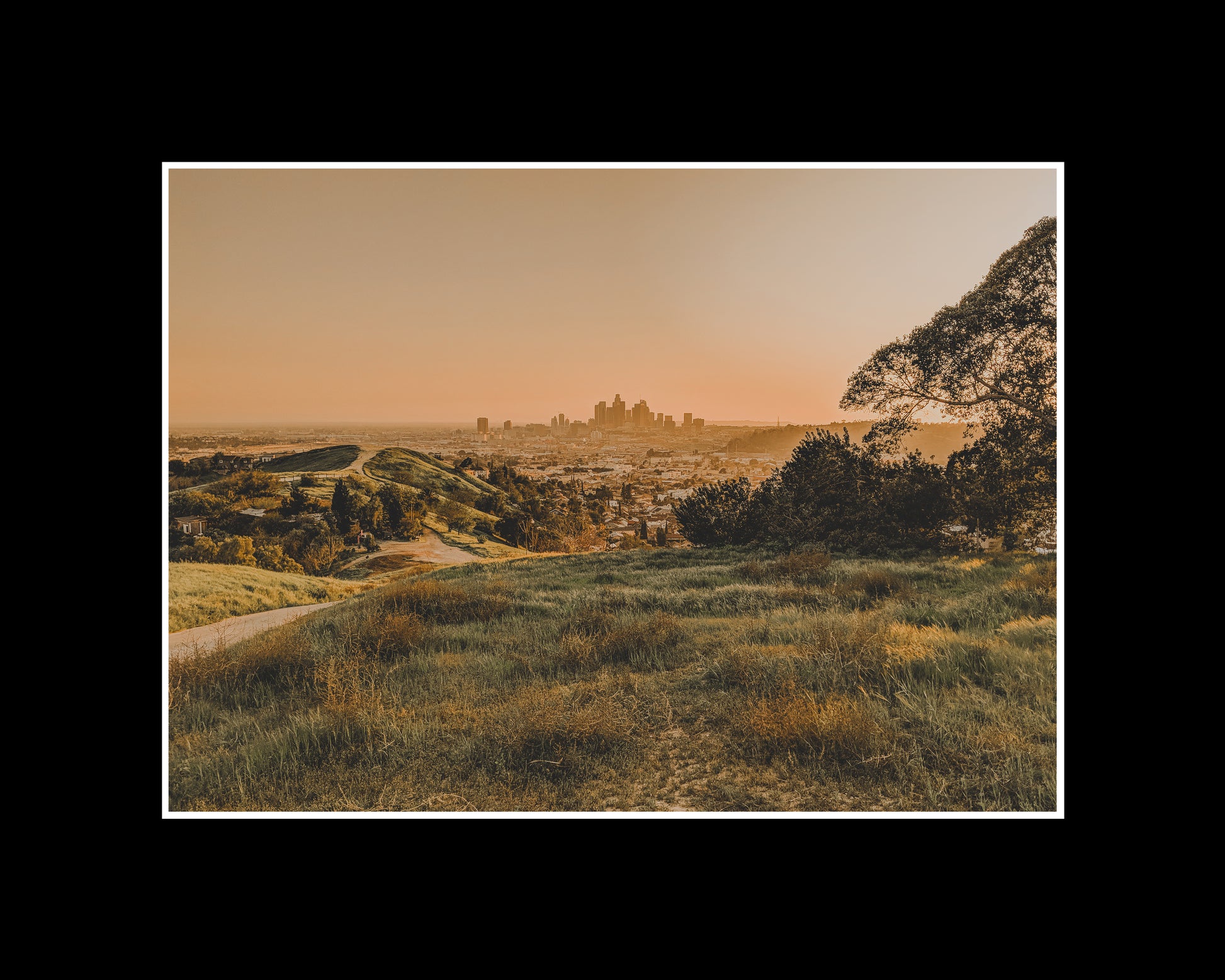 Photo of the serene Glass Top Hill in Lincoln Heights, showcasing stunning views of downtown Los Angeles and peaceful surroundings